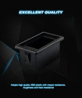 Led Light Bar Switch Holder Panel Kit For Automotive Mounting Rugged ABS Plastic Black Toggle Switch Housing on black background
