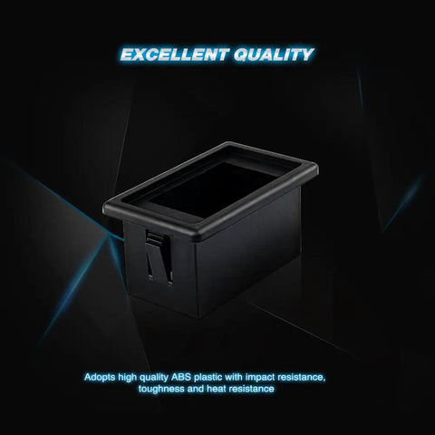 Led Light Bar Switch Holder Panel Kit For Automotive Mounting Rugged ABS Plastic Black Toggle Switch Housing on black background