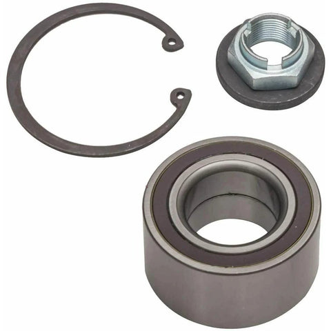 2 Piece Front Wheel Bearing And Hub Assembly For Ford Transit Connect 2.0L 2010 2013 And 2011 2012 5 Lug Direct Replacement OE Style Fitment Ships From USA showing close-up components