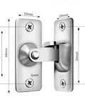 90 Degree Right Angle Gate Latches For Barn Doors Windows Garden Gates Cabinets And Sliding Doors Durable Stainless Steel