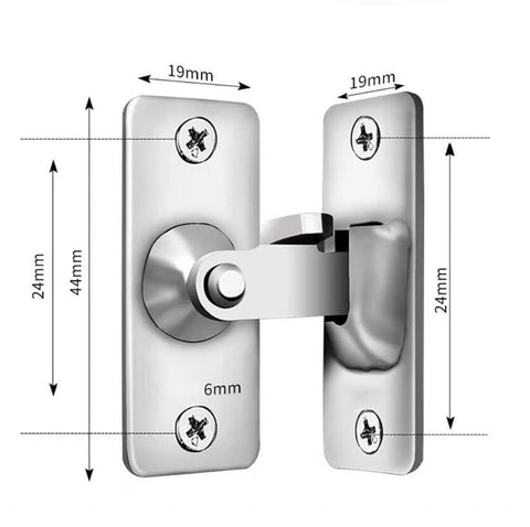 90 Degree Right Angle Gate Latches For Barn Doors Windows Garden Gates Cabinets And Sliding Doors Durable Stainless Steel