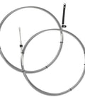 11 Foot GEN I Throttle And Shift Cables For Mercury Outboard Remote Control 2 Piece Set grey cables coiled