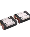 Single slide unit block R044251201 R044251301 R044259301 R044259401, precision carrier with sealed ball bearings, front view.
