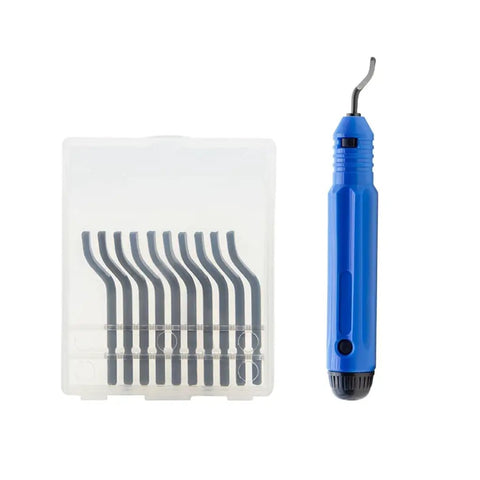 All Purpose Deburring Tool Kit With 360 Degree Rotating Cutter And Replaceable Blades For Wood Metal Plastic Aluminum And Steel