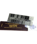 Pocket Size Surface Roughness Gage With 22 Precision Specimens For Easy Finish Control Next Level Pro Grade Samples From Lapped Ground Blanchard Ground Shape Turned And Milled Machining Finishes AS9000 Compliant, pocket case