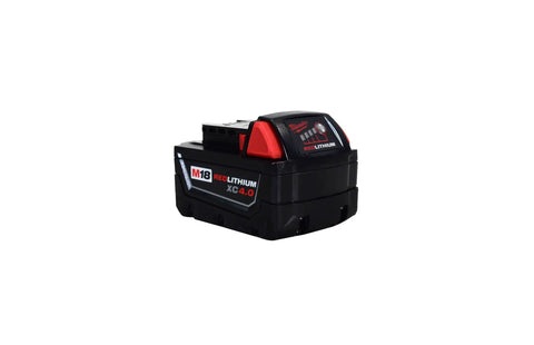 Milwaukee M18 REDLITHIUM XC 4.0 battery for Battle Tested 18 Volt Cordless Impact Wrench with variable speed trigger.