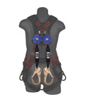 Slick Moving Six Foot Lightweight Technical Self Retracting Lifeline With Tough As Nails Rebar Anchors And Double Jaw Swivel Hooks for job site safety on harness.