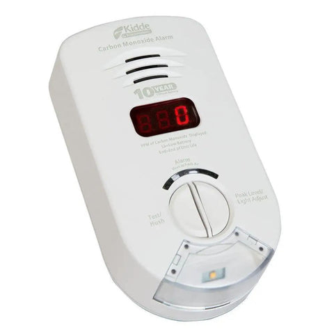AC Plug In Carbon Monoxide Detector With Sealed Lithium Battery Backup Digital Display Rotating Outlet Escape And Night Light Easy Setup For Home Safety No Battery Swaps Needed During Outages