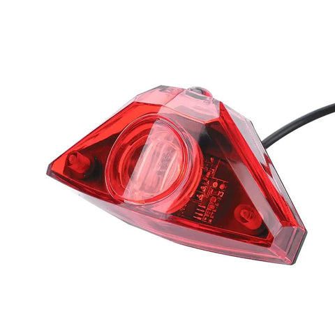 6 To 80V Waterproof Electric Bike Tail Light With 59 Inch Cable Rear Safety Brake Lamp, red plastic light for night cycling