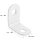 Beefy Heavy Duty 24 Piece Stainless Steel L Bracket Corner Braces For Wood Shelves And Cabinets 90 Degree Right Angle Supports With Screws