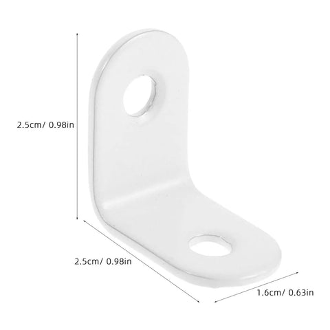 Beefy Heavy Duty 24 Piece Stainless Steel L Bracket Corner Braces For Wood Shelves And Cabinets 90 Degree Right Angle Supports With Screws