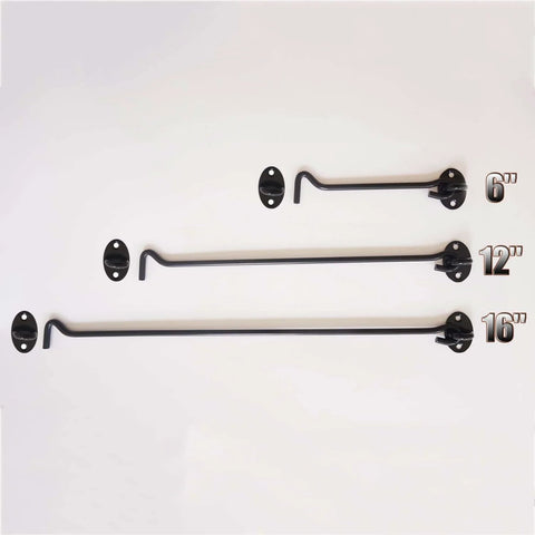 16 Inch Barn Door Hook And Eye Latch Set Heavy Duty Stainless Steel Privacy Lock No Brainer Install For Fence Shed Door