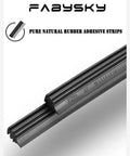 Pure natural rubber adhesive strips showing flexible design and detailed texture for versatile applications.