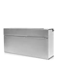 Modern Wall Mounted Home Mailbox In Stainless Steel Rust Resistant Weatherproof Durable With Secure Drop Slot for mail delivery