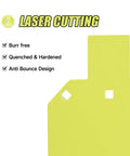 Laser cut AR500 Steel Target Gong Set 4 Inch 6 Inch 8 Inch And 7X12 Torso Target, burr free, with anti bounce design.