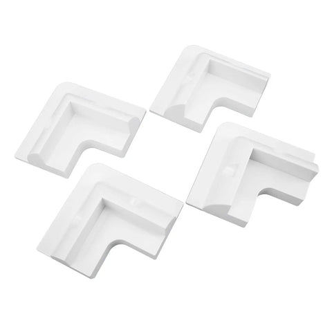 No Drill Solar Panel Corner Brackets Set Durable ABS Mounts For RVs And Boats 4 Pack Drill Free Support