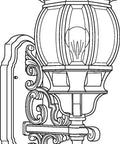 Outdoor Onion Lantern In Black Finish, 6.5 Inch Width By 21.25 Inch Height, Classic Exterior Porch Lantern For Garden Pathway Lighting