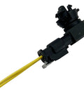 Straight Shot Ambient Air Temperature Sensor With Pigtail Wire Harness Direct Replacement For Cadillac Buick Gmc Trucks, yellow wire harness visible.