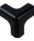 Black Three-Sided Wrap Table Corner Protectors, No-Drill PVC Self-Adhesive Guards for Tables, Desks, and Cabinets