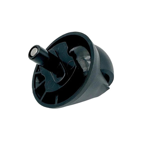 Close-up of black front omni-directional caster wheel for Roborock S9 MaxV/Slim robot vacuum