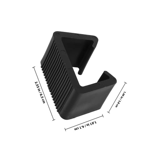 4 Pack Sectional Sofa Clips And Patio Furniture Fasteners Lightweight Wicker Rattan Couch Clamps Easy Connectors, black, single clip