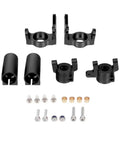 Snag These Dope One Ten Scale Heavy Duty Metal Upgrade Parts Featuring Tough C Type Hubs Front Knuckles And Rear Axle Lockers To Transform Your Boring Rc Rig Into A Total Beast Mode Rock Cruiser. Set includes black metal knuckles and C hubs.
