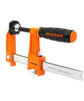 Heavy Duty 6 Inch Steel Bar Clamp for Woodworking and DIY Projects, Orange, Sure Grip Construction, Reaches Up To 3 Inches From Edge To Screw Center, Maximum Opening 6 Inches, Built For Hard Use By Hobbyists And Pros, orange steel bar clamp