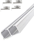 Level Up Your Pad With Heavy Duty Double Barn Door Sliding Kit featuring smooth gliding pulleys, stainless steel track and hardware.