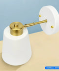 Rotatable Plug In Wall Sconces With Adjustable Angle White Matte Shade Metal Vintage Industrial Dope Vibe Wall Mounted Reading Light