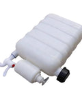 9L Portable Hand Washing Water Tank for Outdoor Hygiene, durable ABS dispenser with faucet, easy setup, side view.