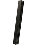 One Channel Steel Vertical Cable Manager With Plastic Tray Mount Buttons, 68 Inch Duct Organizer For 19 Inch Racks, Snap Hinge Cable Tray Cover