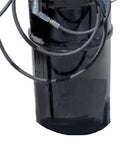 Heavy Hitter Air Operated Portable Grease Unit For 16 Gallon Containers with black barrel and pneumatic hoses visible.