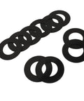 Top Shelf 40mm Bucket Pin Shim Kit For Mini Excavator Tightening Loose Joints Polymer Bushings black washers