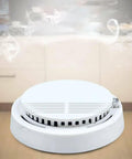 Zero Headache 10 Year Battery Smoke Detector And Alarm With Photoelectric Sensor For House And Bedroom Safety Straight Up Dependable Bulletproof 2 Pack Ul217 Certified with smoke around it.