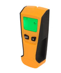 Aramox Wall Scanner Stud Finder, PC ABS Cordless Stud Detector for Metal Wood, LCD Green Backlit Screen close-up view from side.