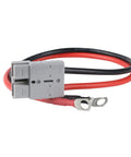 10AWG 50A Battery Cable With Quick Connectors For LiFePO4 Power, M8 Terminal, 12V DC High Current Lead Wire For Boat And RV, Durable Silver Plated Copper Terminals For Safe, Efficient Charging And Easy Hookup, red and black cable with gray quick connector