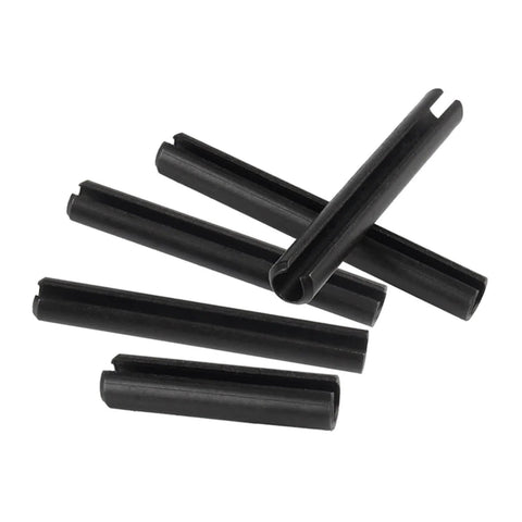 65Mn Manganese Steel Elastic Cylindrical Slotted Pin Set M1.5 M2 M3 M4 M5 M6 With 12mm Diameter And 3mm To 100mm Lengths Split Spring Dowel
