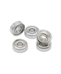 Five 10 Pcs 695ZZ Bearings ABEC-9 For Hobby RC Cars And Trucks, TopNotch Precision Ball Bearings 5x13x4 Mm arranged in a pile