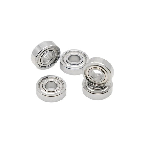 Five 10 Pcs 695ZZ Bearings ABEC-9 For Hobby RC Cars And Trucks, TopNotch Precision Ball Bearings 5x13x4 Mm arranged in a pile