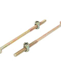 Bronze Tone M6 Furniture Bolt Set With 13mm Barrel Nut And 4mm Hex Key Drive 125mm Length 10 Pack shown in side angle