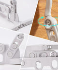 Close-up features of Travel Portable Foldable Clothes Hanger Kit With Clips Lightweight Plastic Drying Rack