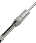 Heavy Duty 3/8 Inch Mortising Chisel Pro Grade Tool for precise square holes in wood, designed for drill press use.