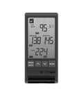Front view of 130A Golf Launch Monitor with Doppler Radar displaying club speed, ball speed, smash factor, and carry distance readings.