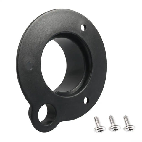 Premium Outboard Motor Cable Conduit Sleeve And Flange Kit With Split Design For Easy Install On Pre-Wired Boats, Rust Resistant Pp Marine Sheath Protects Wiring From Harmful Elements And Keeps Cables Tidy With Stainless Steel Screws, black PP flange and screws