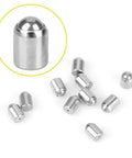 Hella Tough 304 Stainless Steel Ball Plungers 100 Pc Kit Two Millimeter By Three Millimeter Spring Detents With Five Newton Grip showing a polished plunger.