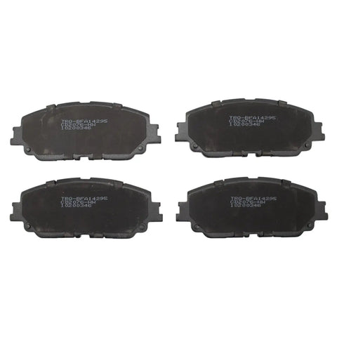 Front and Rear Ceramic Brake Pad Set With Hardware For Toyota, Quiet, Low Dust, High Performance Braking Kit, 4 pads shown