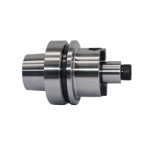 Premium Stainless Steel CNC Collet Adapter HSK63F FMB22 with a smooth finish for precision milling tools.