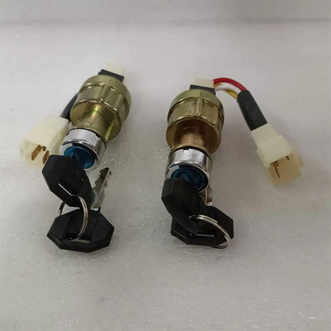 Get Your Rigs Running Smooth With This 2 Pack Of Heavy Duty Ignition Switches Featuring 4 Positions And Self Reset Start, two ignition switches with keys.