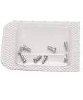 Premium Micro Watch Back Cover Screws Stainless Steel Heavy Duty Precision Watch Repair Kit with 8 screws in pack.
