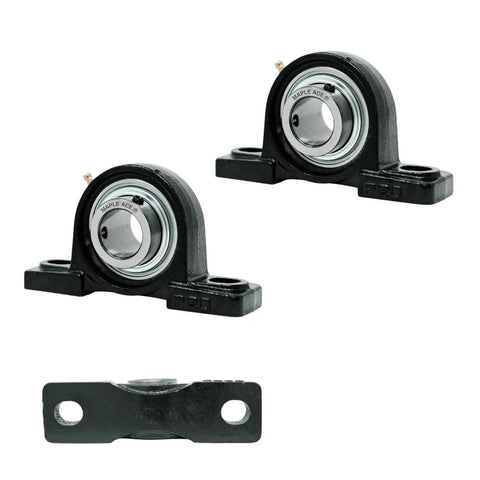 MAPLE ACE UCP205-14 pillow block bearing, 7/8 in bore, 2-bolt base, self-aligning, R3 triple lip seal; pair